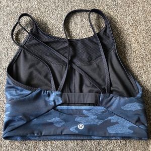 LULU LEMON 🍋 blue military sports bra